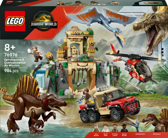 76976 LEGO Jurassic World Luftmission: Spinosaurus og quetzalcoatlus
