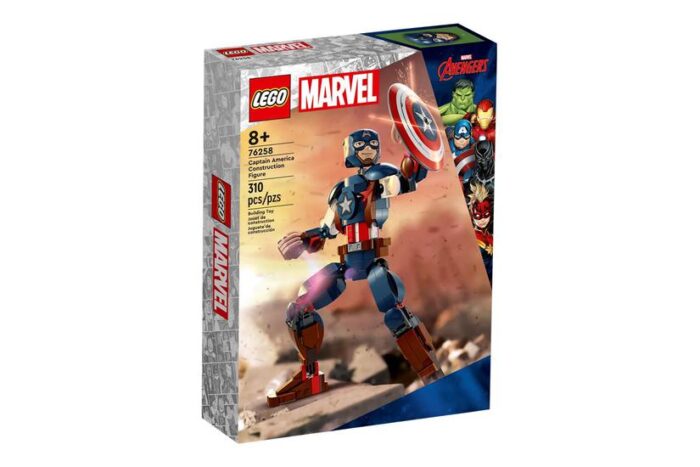 LEGO Marvel Avengers 76258 - Captain America Construction Figure - byggesæt