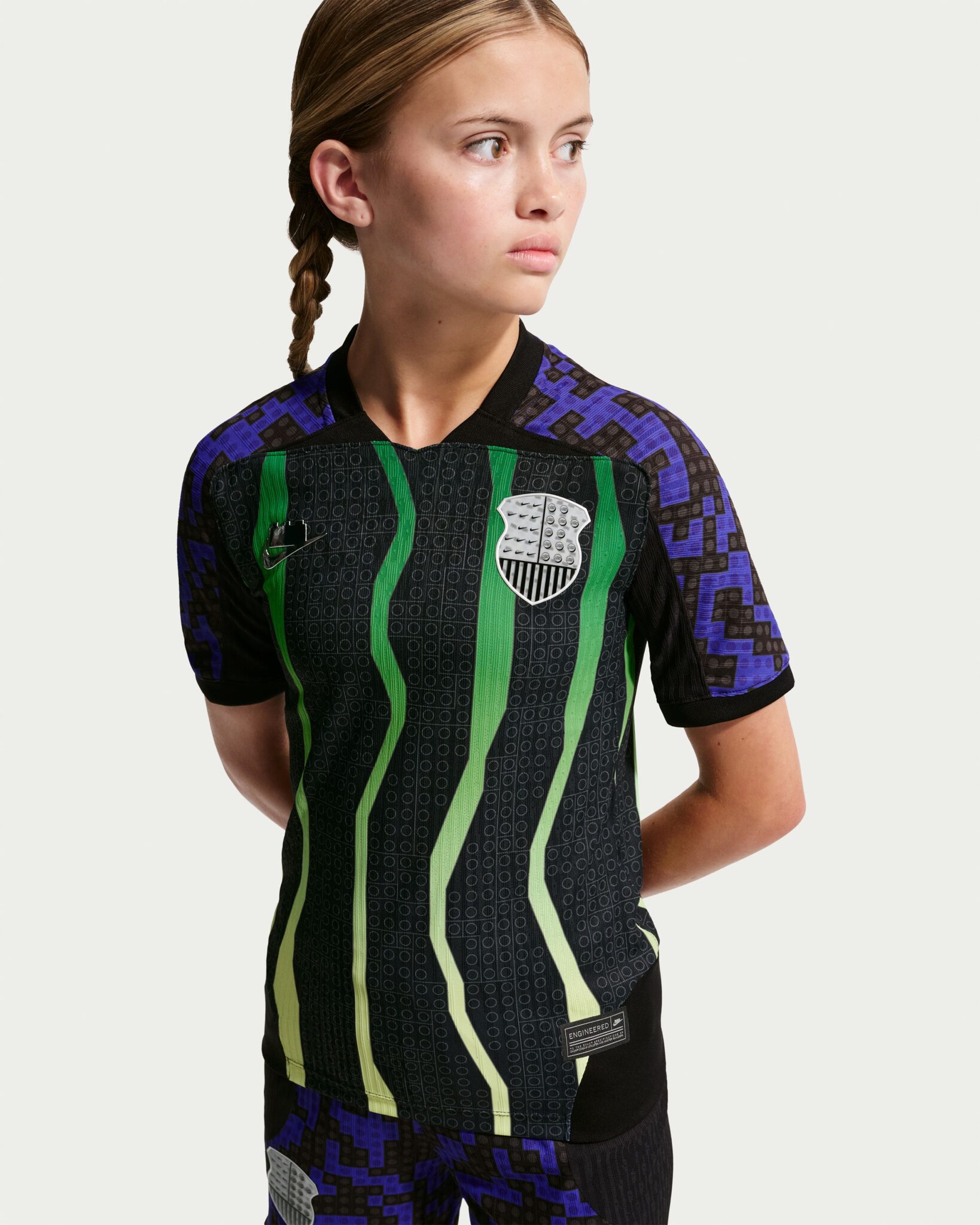 Nike x LEGO Collection Aero-FIT fodboldtrøje til store børn