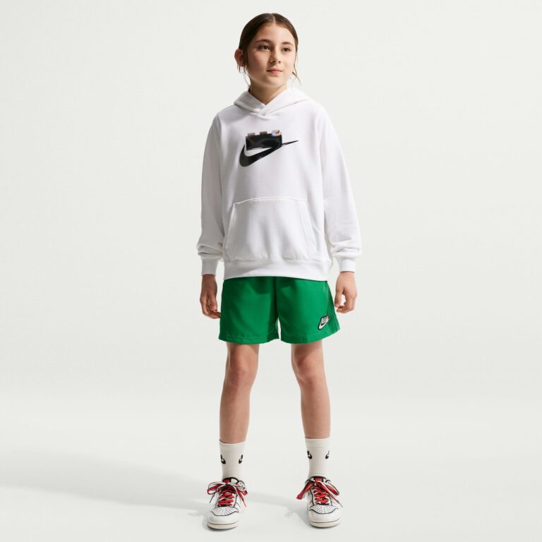 Nike x LEGO Collection hættetrøje til store børn - hvid